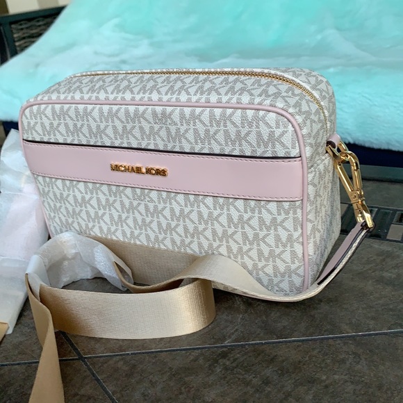 MICHAEL KORS KENLY LG POCKET XBODY POWDER BLSH MLT - Picture 3 of 16